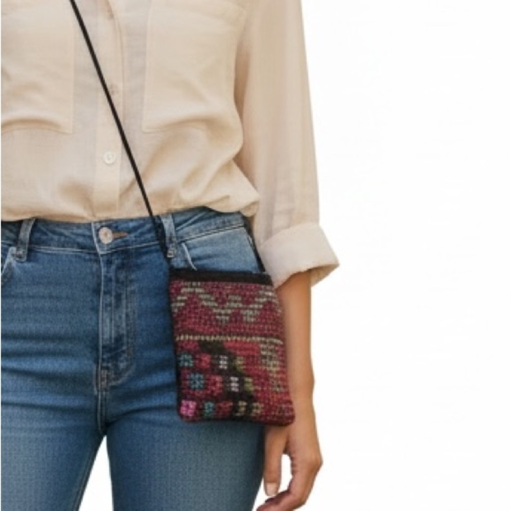 Gorgeous Kilim Carrpet Red Crossbody Bag #boho #Morocco #Anthropologie